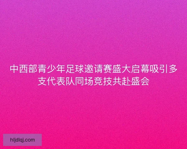 中西部青少年足球邀请赛盛大启幕吸引多支代表队同场竞技共赴盛会